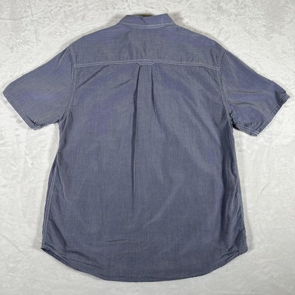 Tommy Bahama Jeans Shirt Men Size M Short Sleeve Single Pocket Cotton Blend EUC - Picture 11 of 12